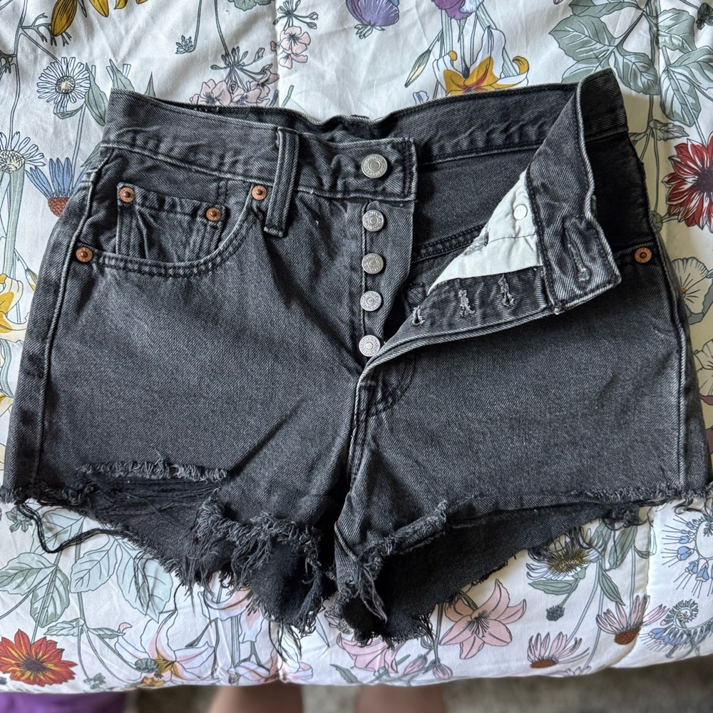 Levi's Black 501 Jean Shorts